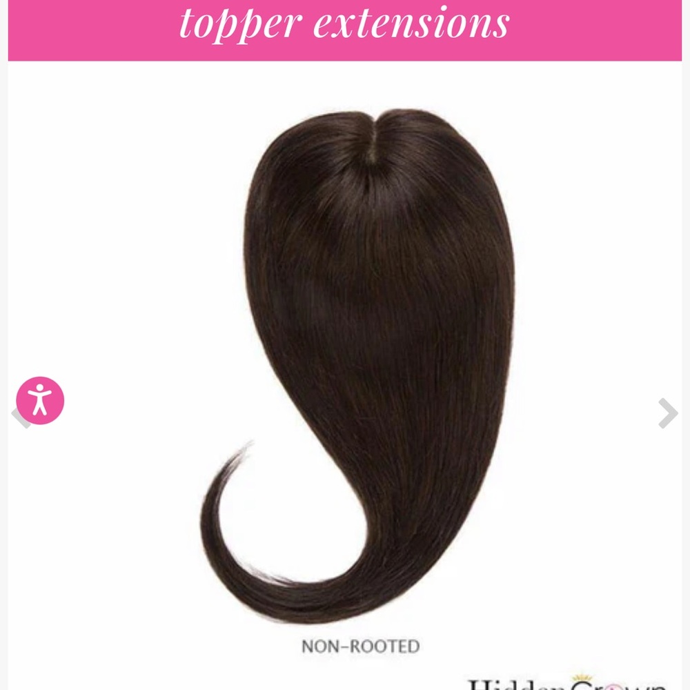 Hidden Crown Remy hair topper